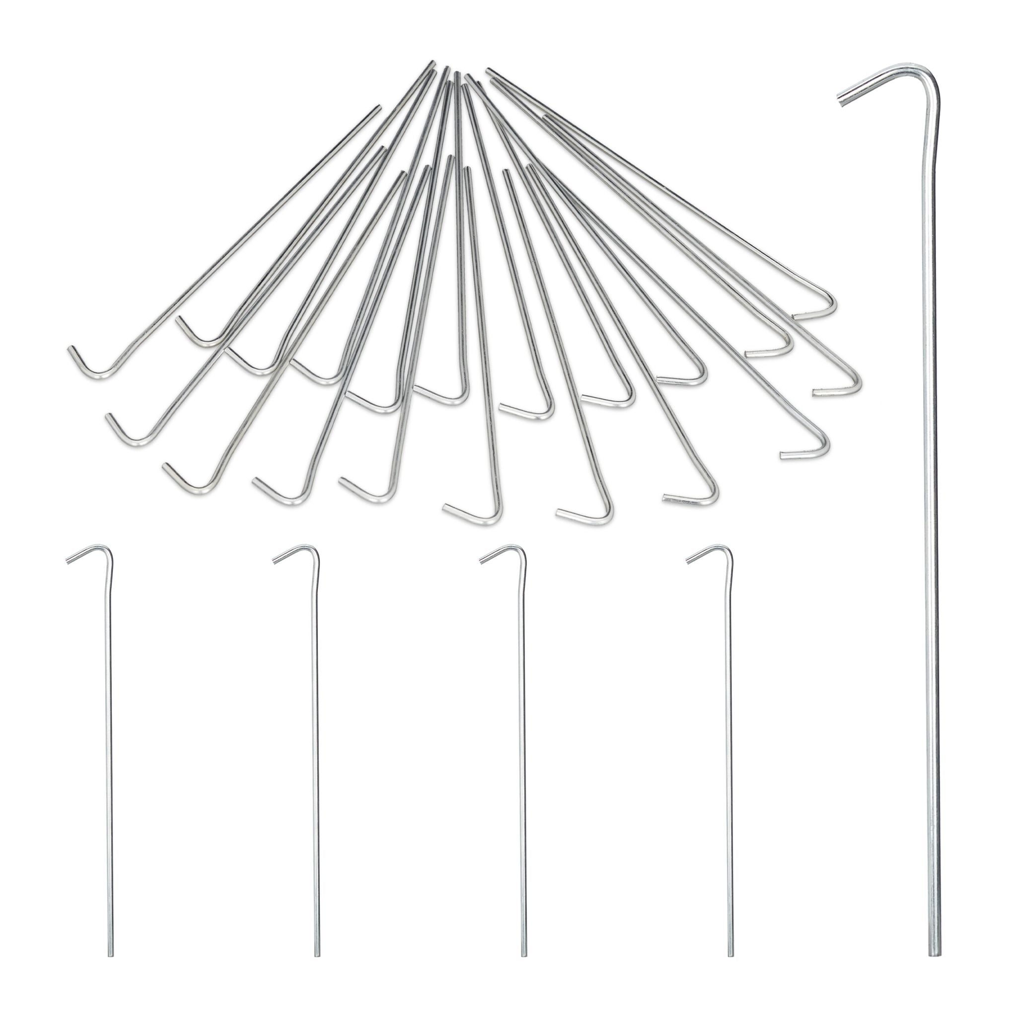 Zeltheringe 25er-Set Silber
