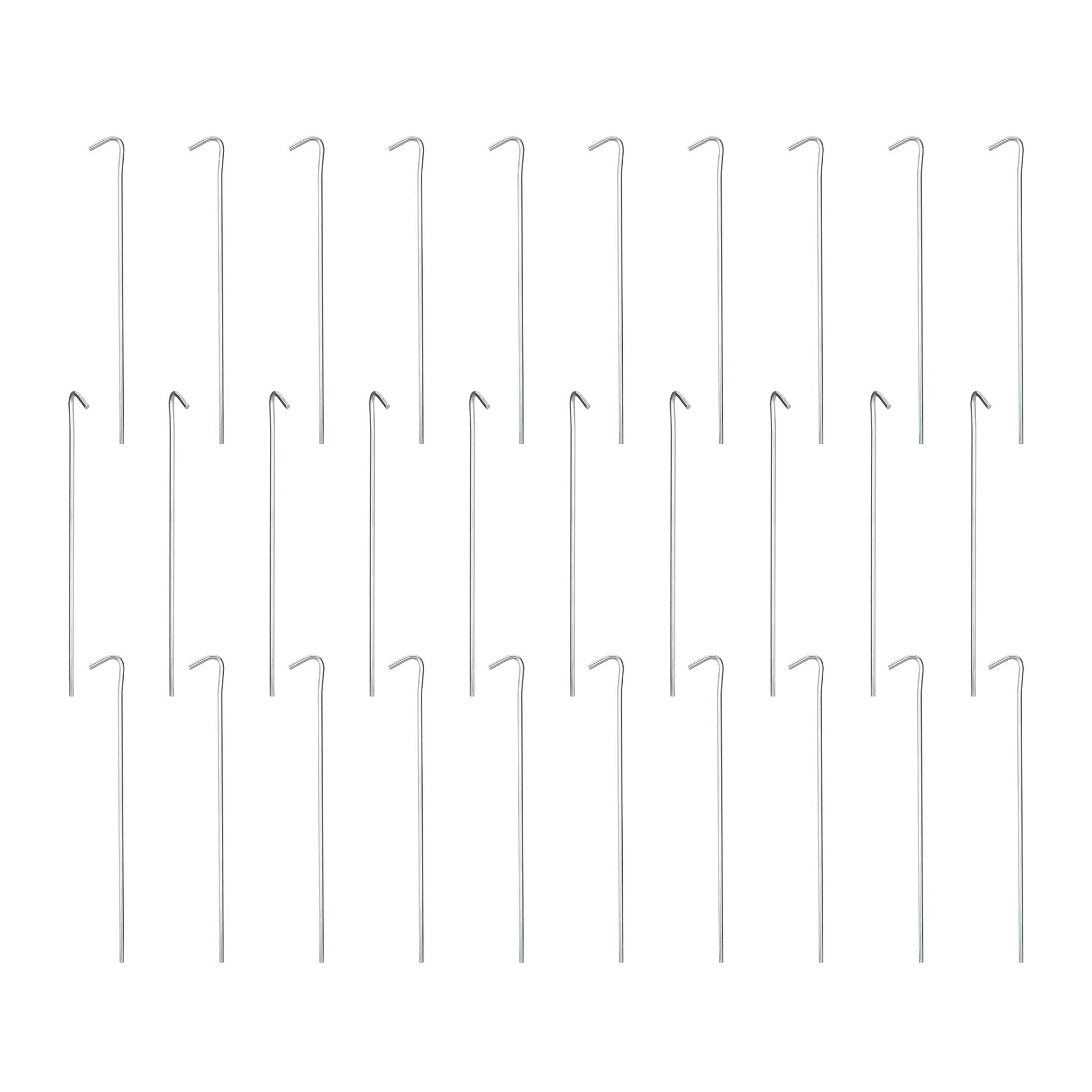 Zeltheringe 25er-Set Silber