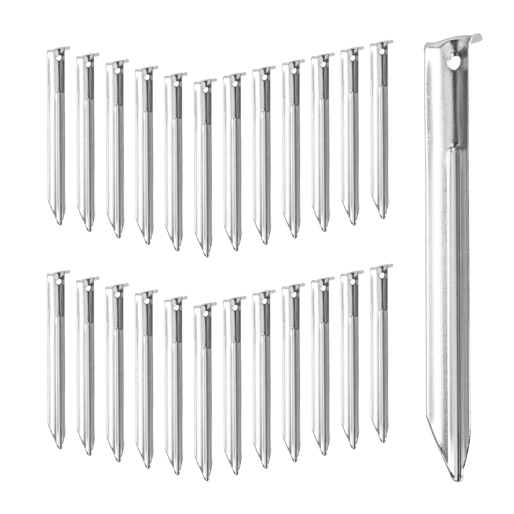 Zeltheringe 25er-Set Silber
