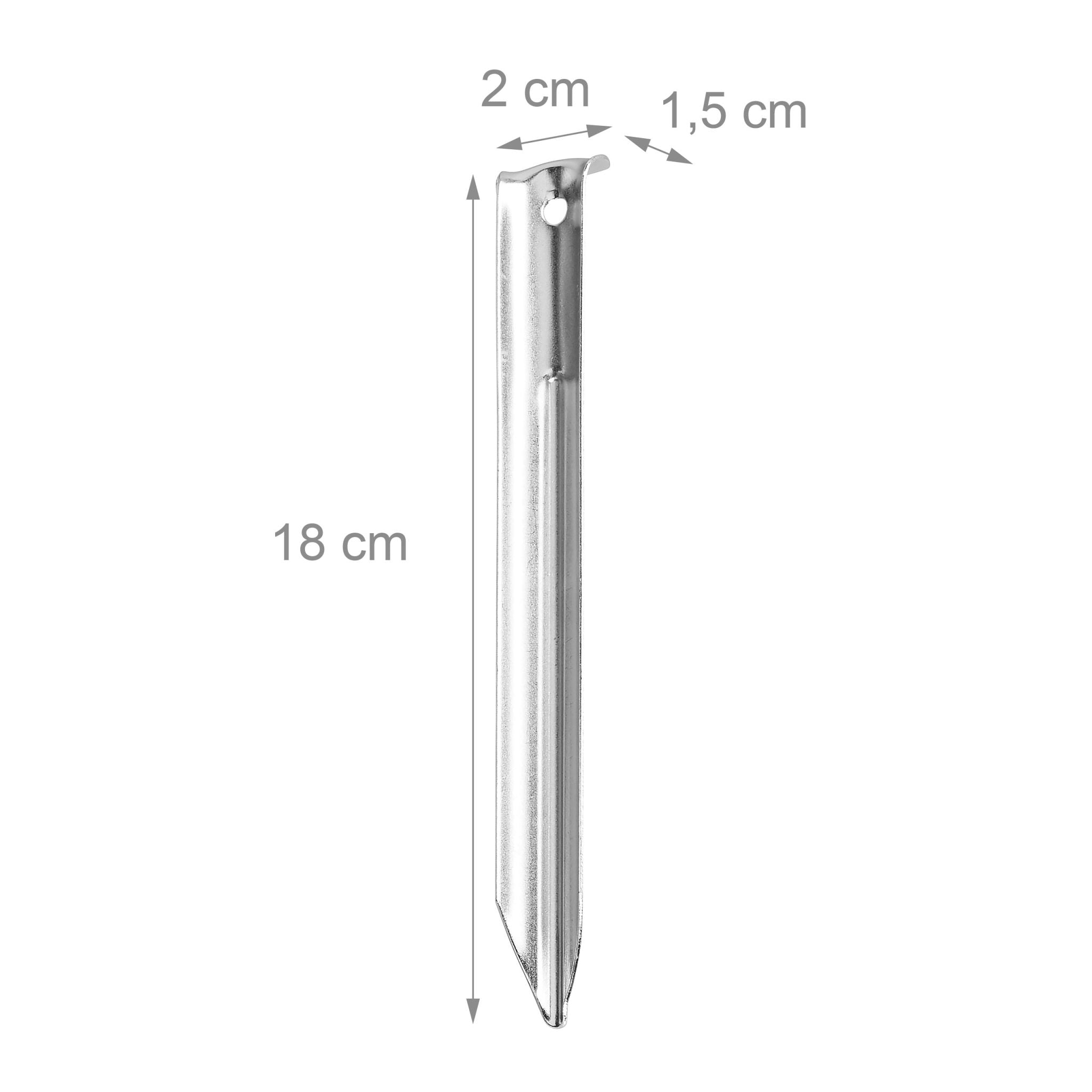 Zeltheringe 25er-Set Silber