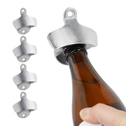 Wandflaschenöffner 5er-Set Silber von Relaxdays