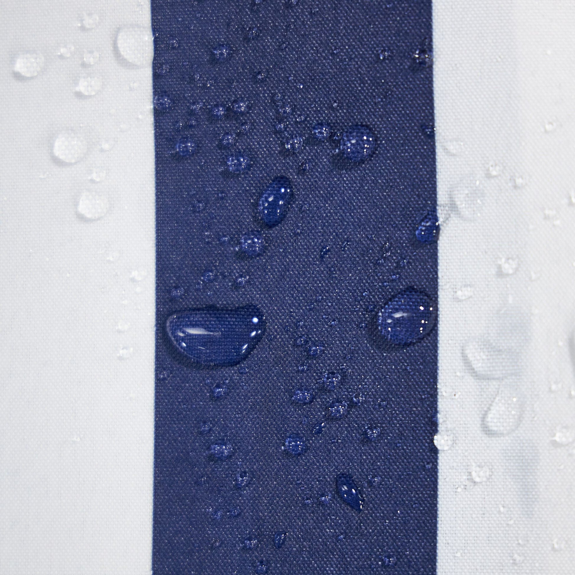 Gestreifte Pavillon Seitenteile 2er-Set Weiss-Dunkelblau-Transparent von Relaxdays