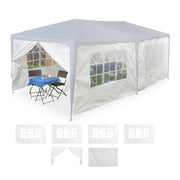 Pavillon Seitenteile 6er-Set Weiss-Transparent von Relaxdays