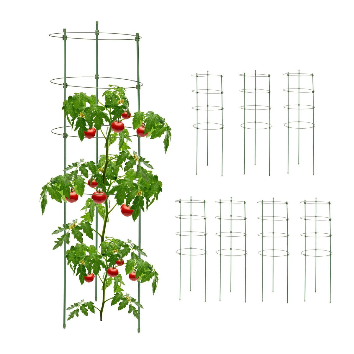 Rankhilfe 90cm 8er-Set Grün von Relaxdays