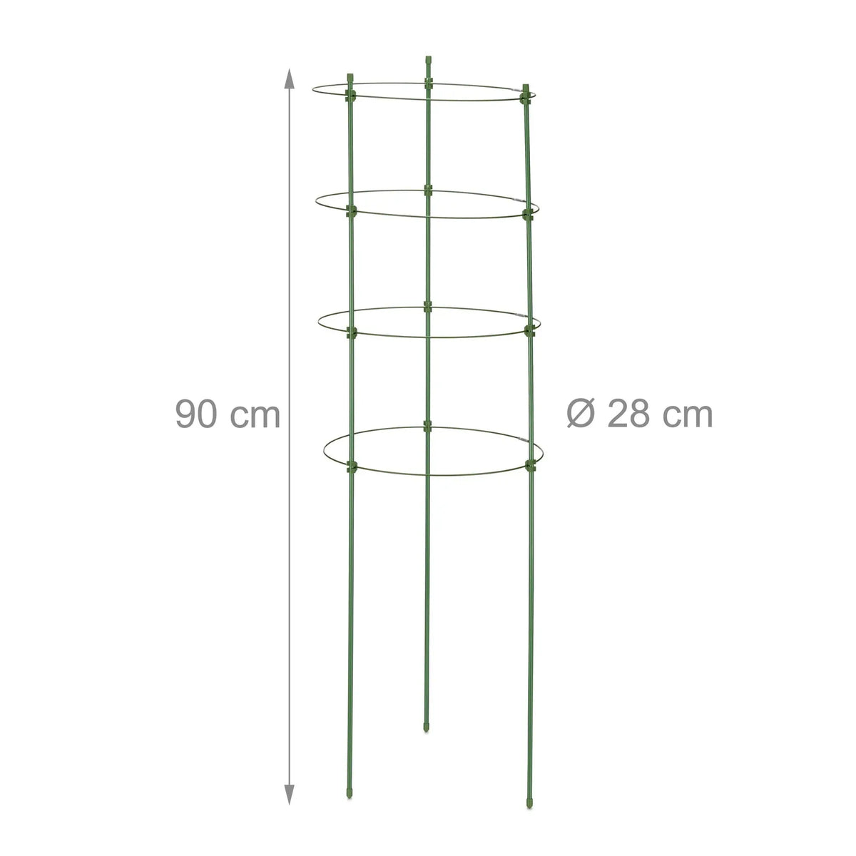 Rankhilfe 90cm 8er-Set Grün von Relaxdays