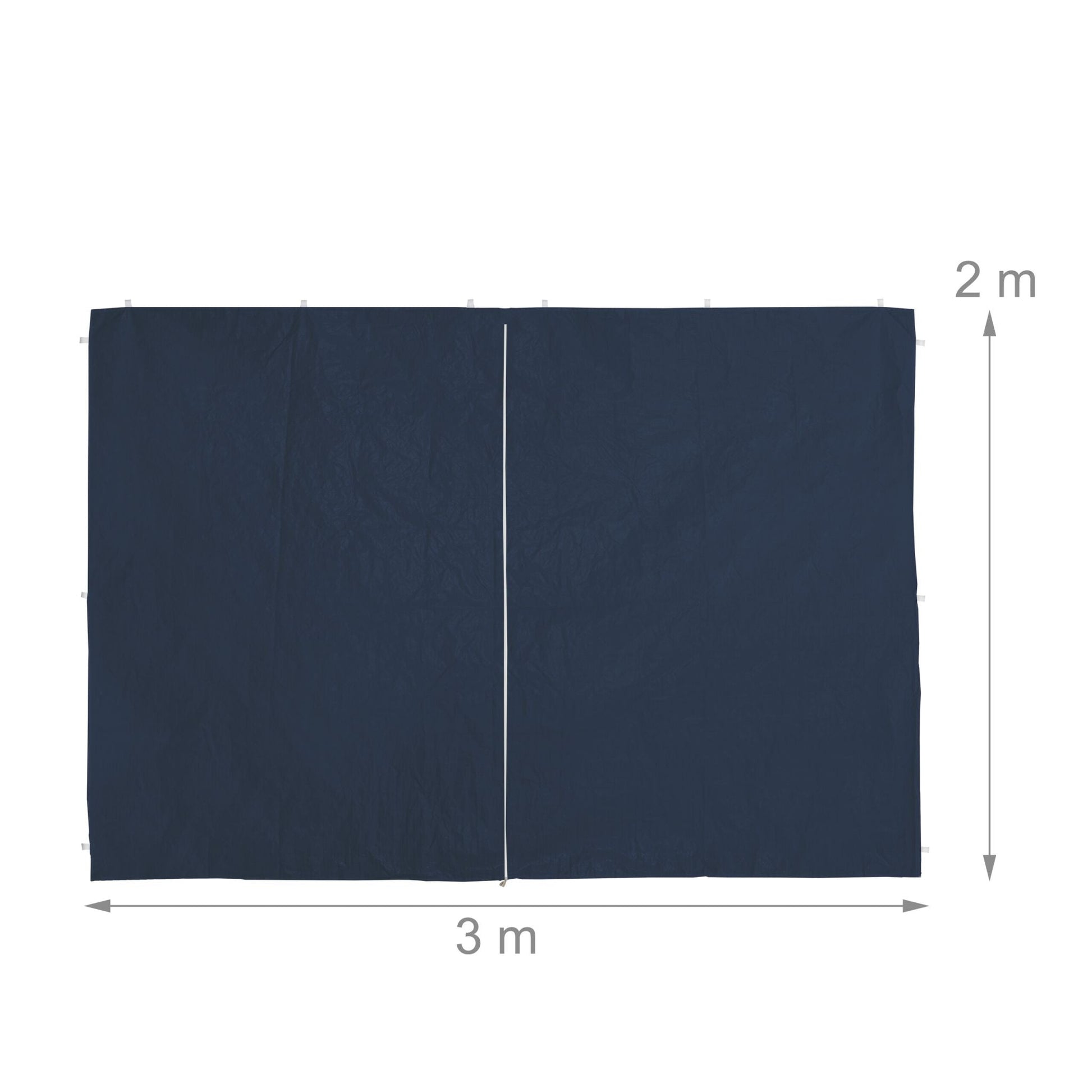 Pavillon Seitenteile 6er-Set Weiss-Dunkelblau-Transparent von Relaxdays