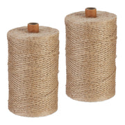 Juteschnur 1 mm x 500 m 2er-Set Hellbraun von Relaxdays