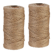 Juteschnur 4 mm x 100 m 2er-Set Hellbraun von Relaxdays