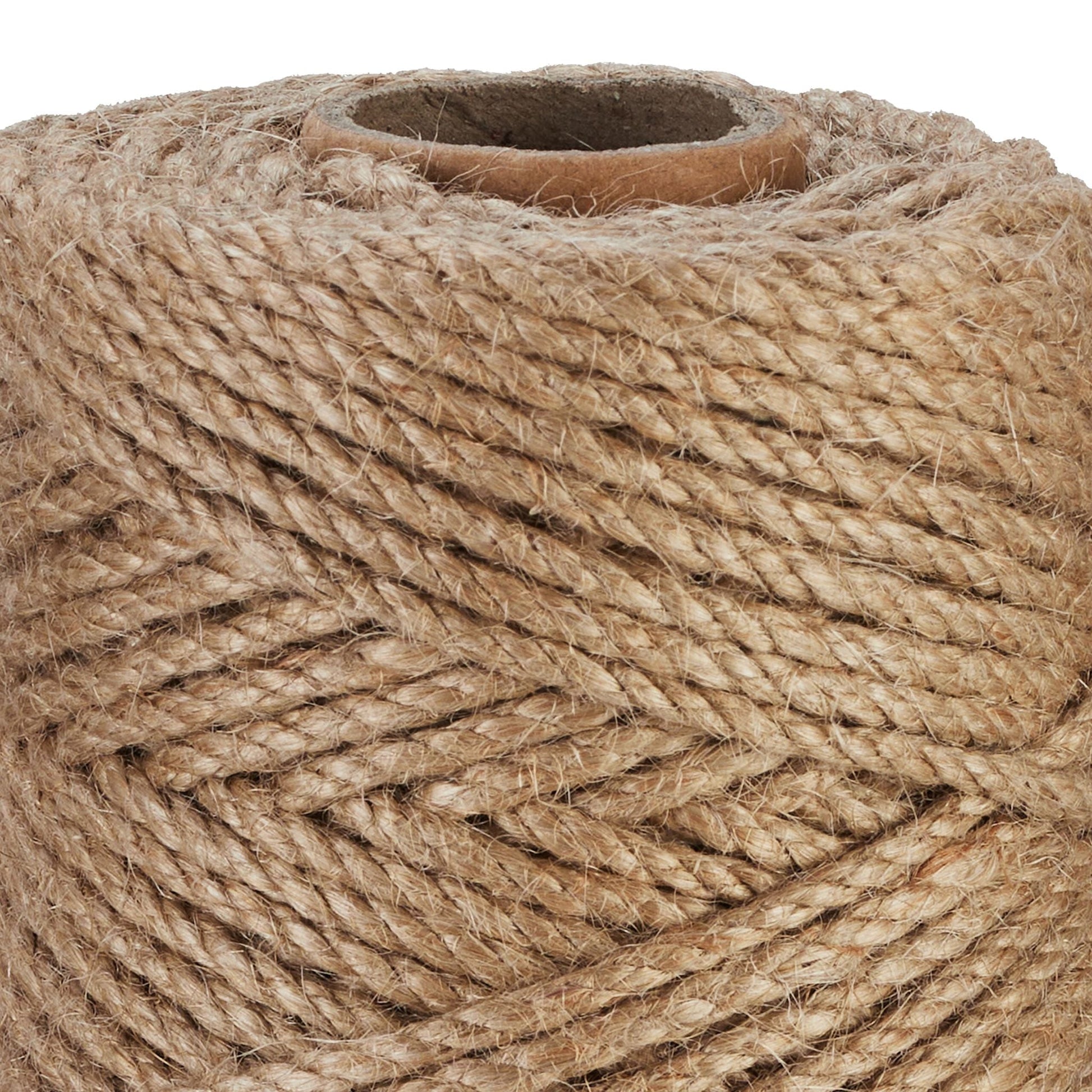 Juteschnur 4 mm x 100 m 2er-Set Hellbraun von Relaxdays