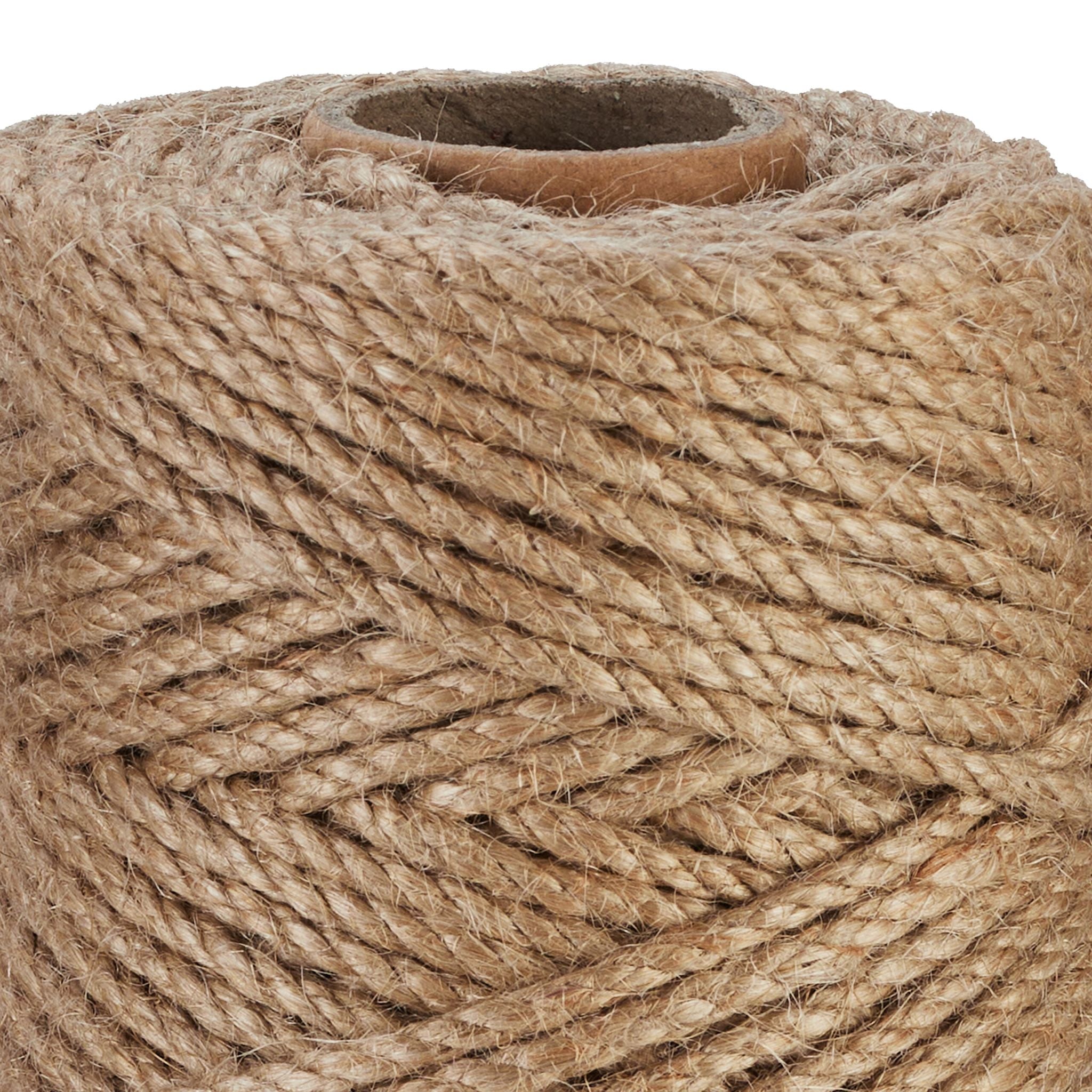 Juteschnur 4 mm x 100 m 2er-Set Hellbraun von Relaxdays