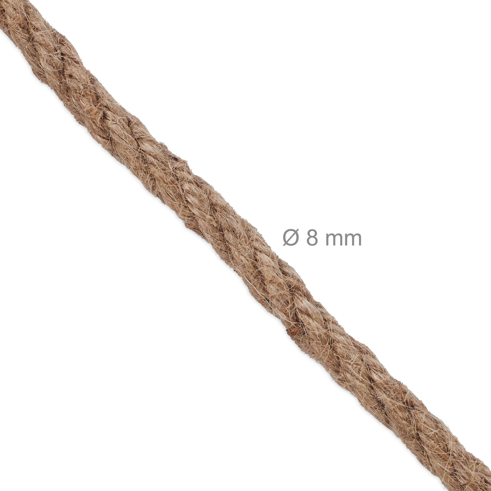 Juteseil 8 mm x 40 m Hellbraun von Relaxdays