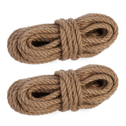 Juteseil 12 mm x 10 m 2er-Set Hellbraun von Relaxdays