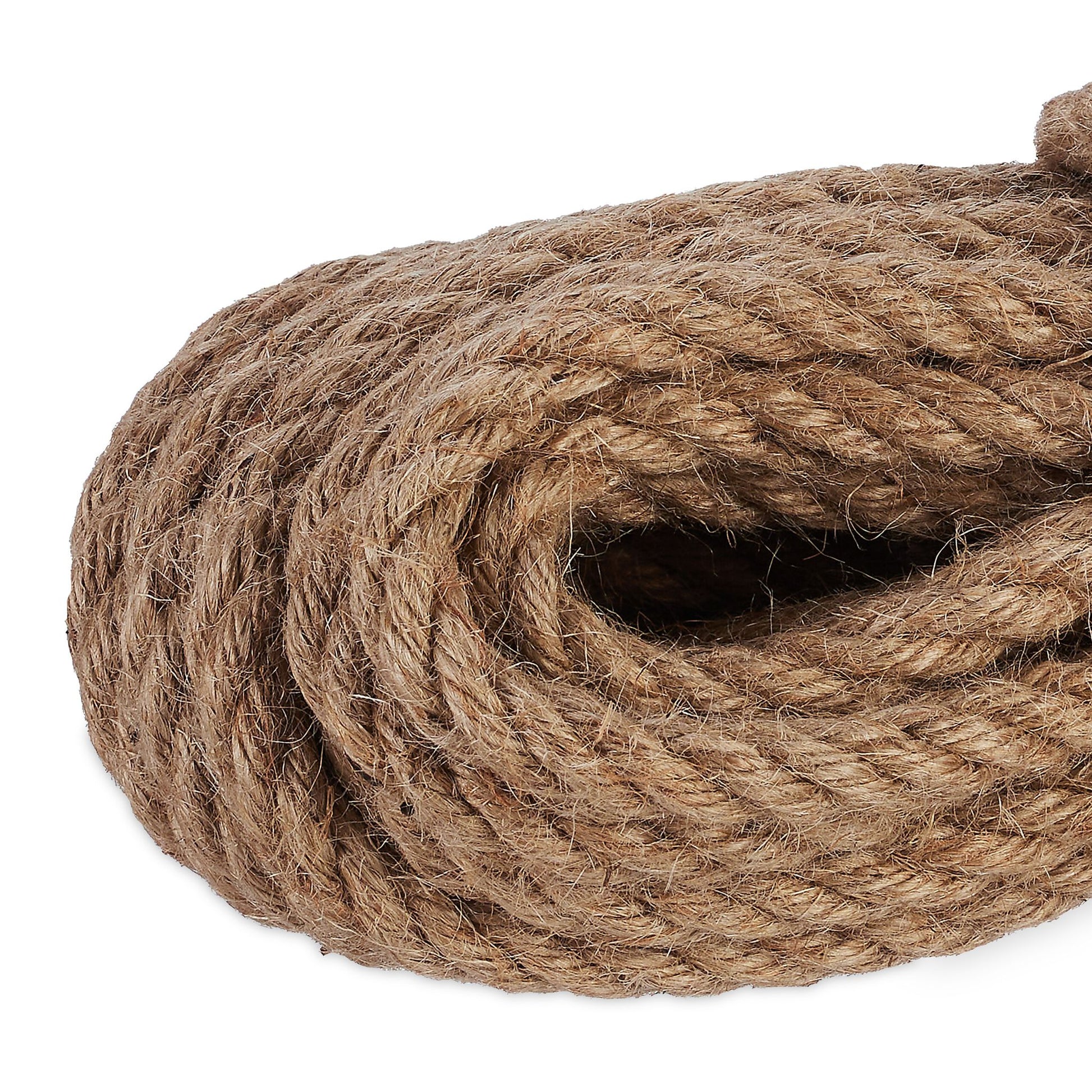 Juteseil 12 mm x 10 m 2er-Set Hellbraun von Relaxdays