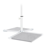 Plattenständer Sonnenschirm weiss Weiss von Relaxdays
