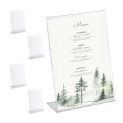Tischaufsteller DIN A4 5er-Set Transparent von Relaxdays