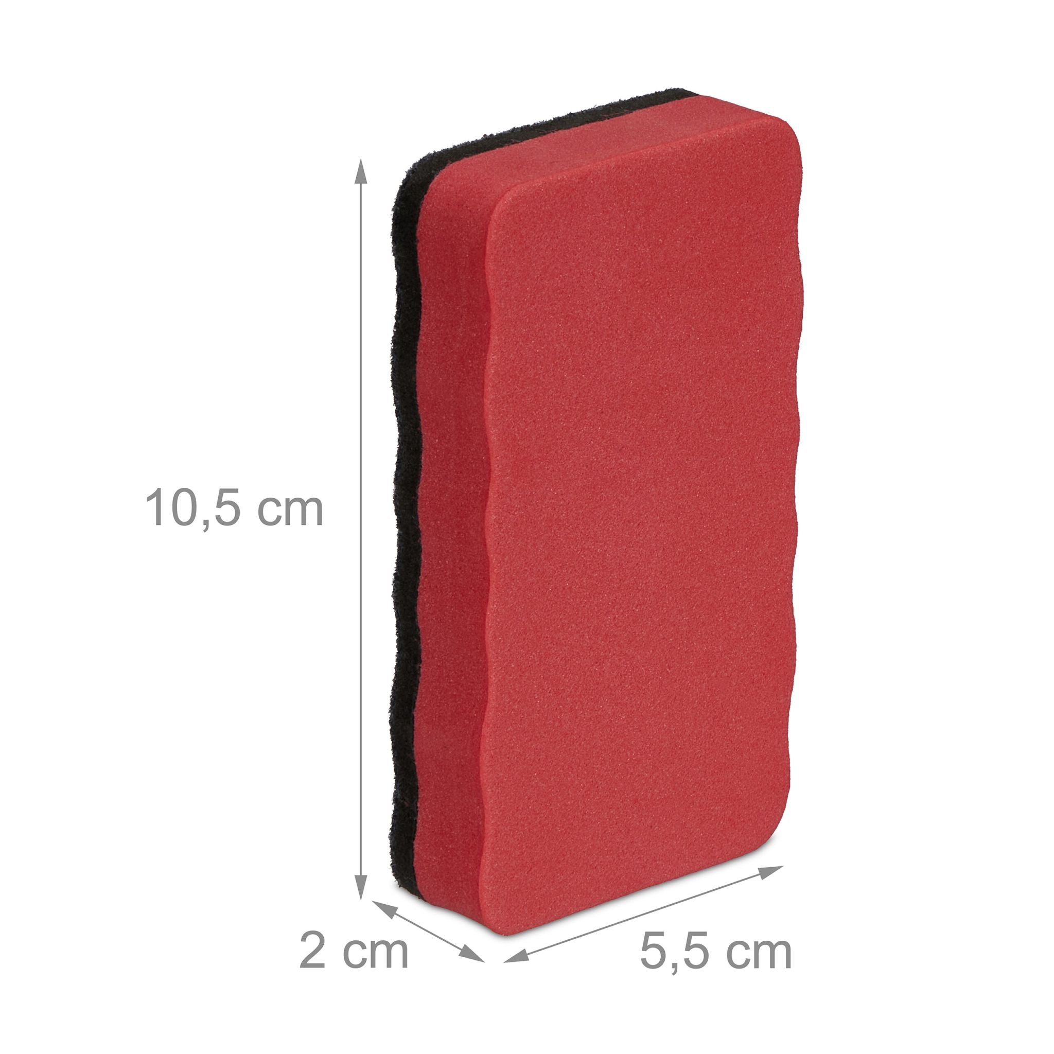 Bunter Whiteboard Schwamm 20er-Set Blau-Grün-Rot
