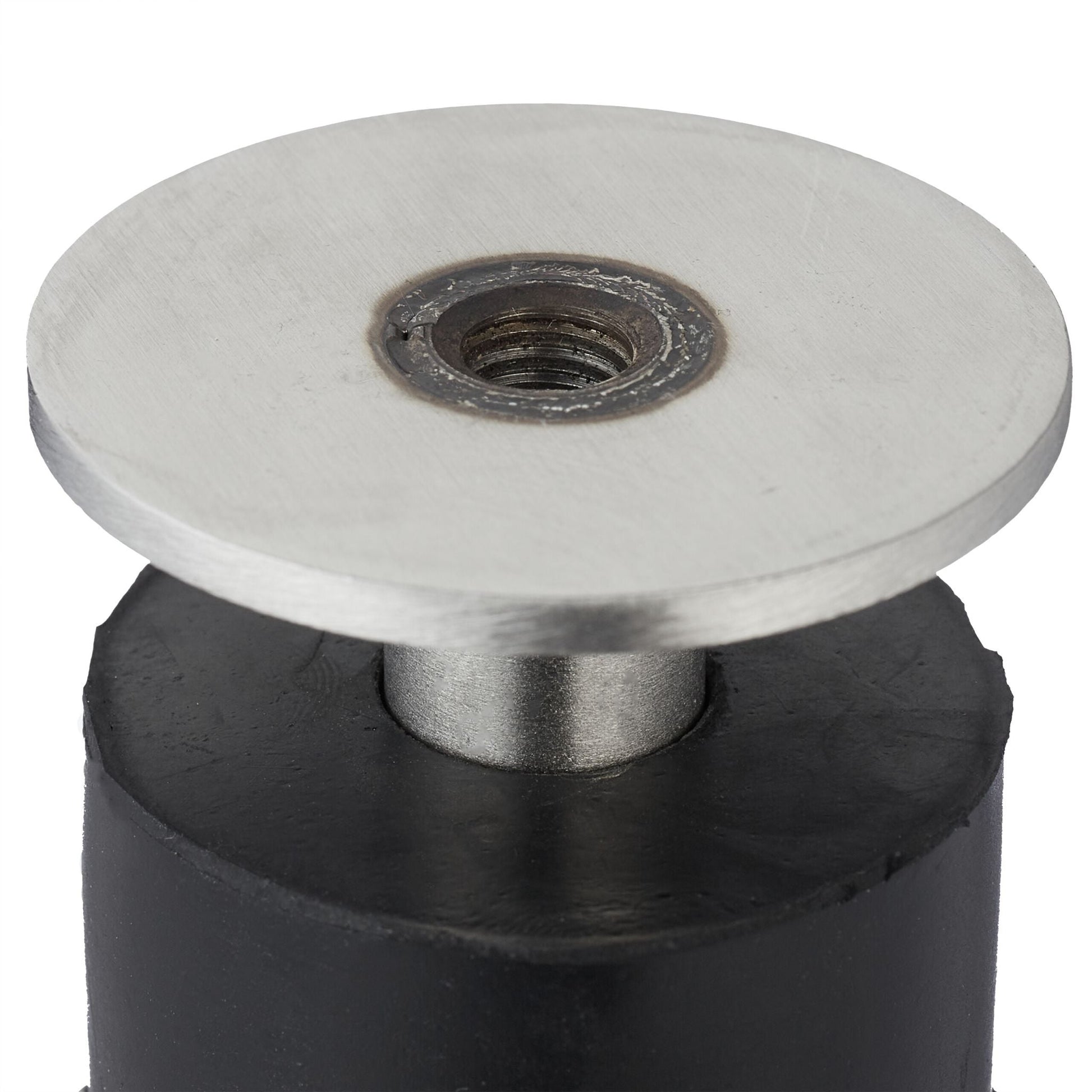 Türstopper Gummi 2er-Set Schwarz-Silber von Relaxdays