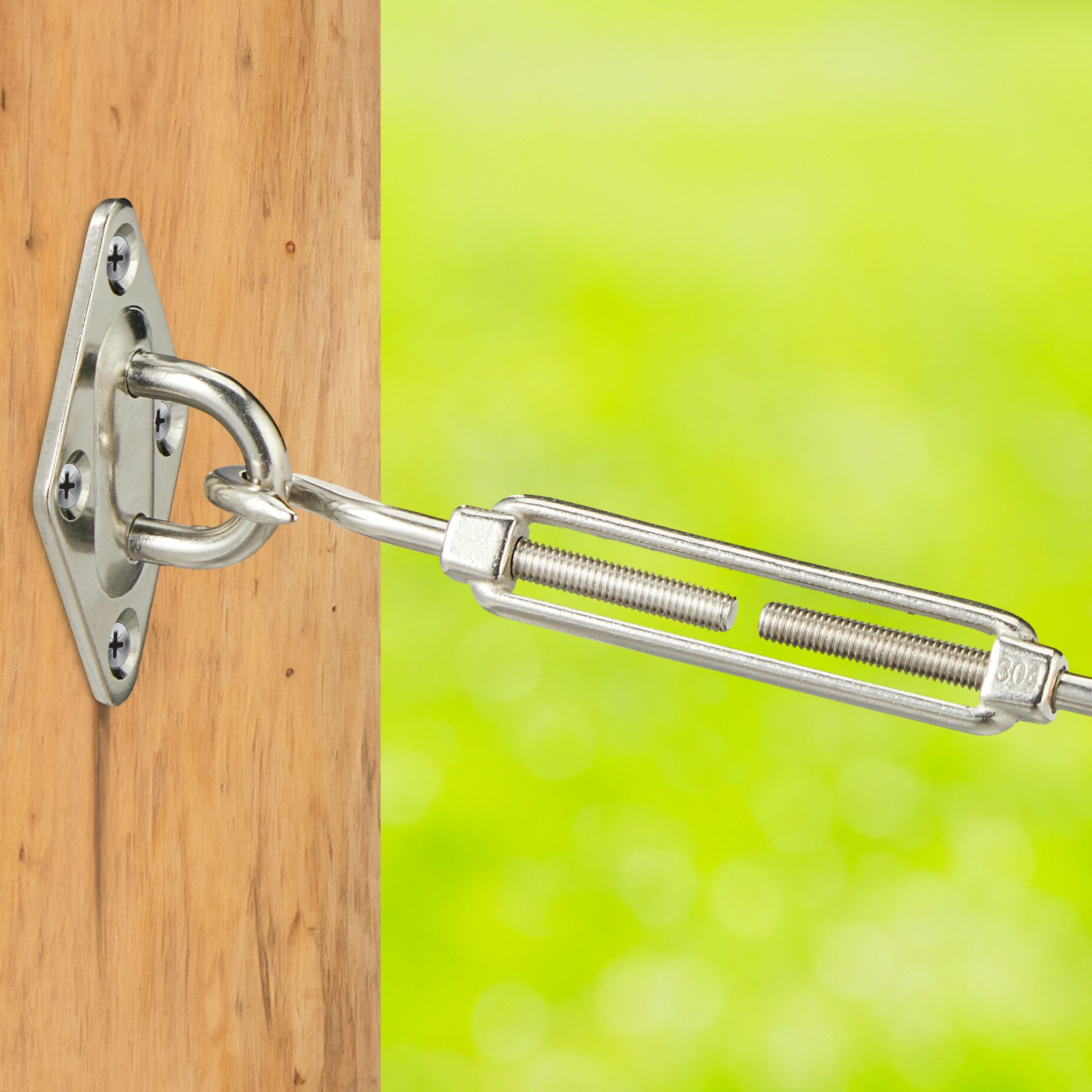 Sonnensegel Befestigung Set 40-teilig Silber von Relaxdays