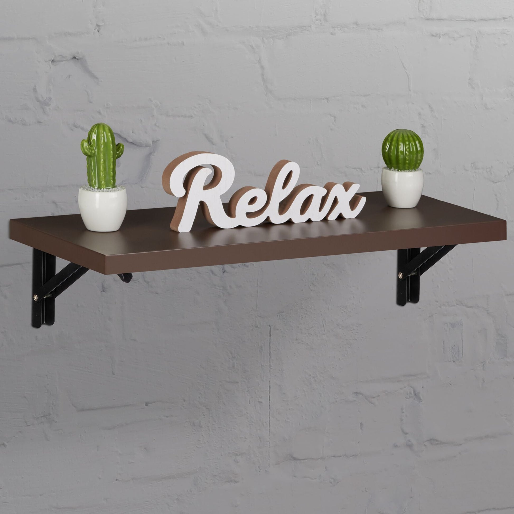Klappbare Regalträger 4er-Set Schwarz von Relaxdays