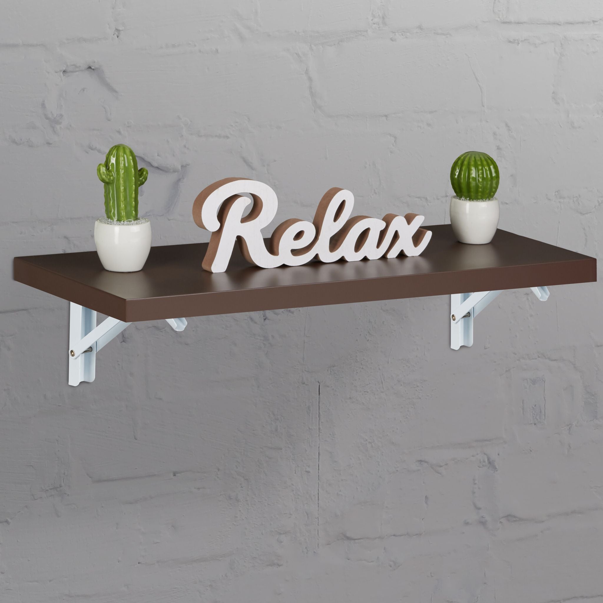Klappbare Regalträger 4er-Set Weiss von Relaxdays