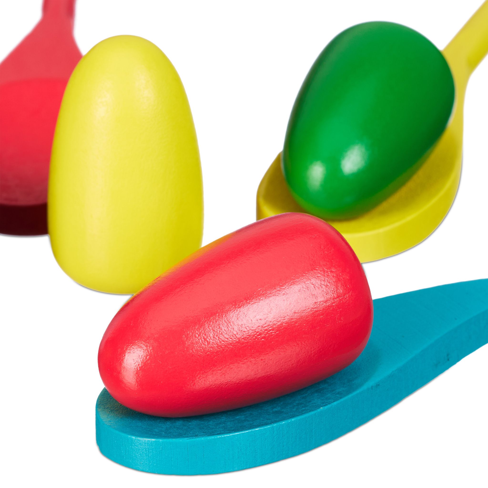 Outdoor Spiele für Kinder Set Blau-Grün-Rot von Relaxdays