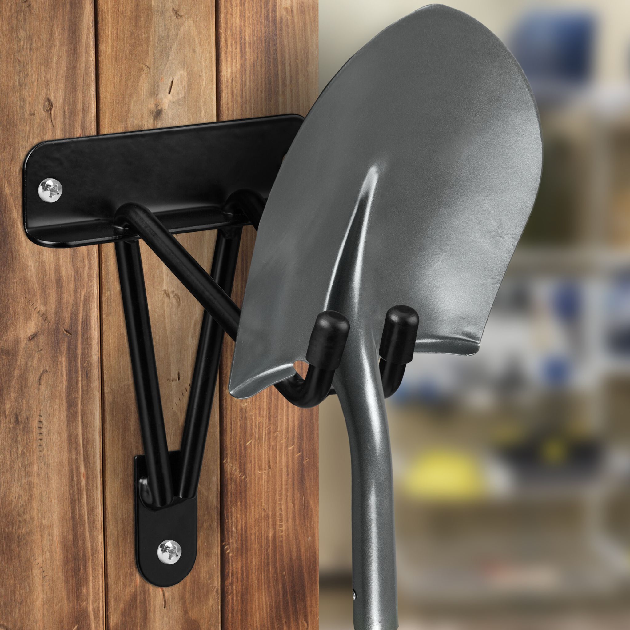 Wandhaken Garage 2er-Set Schwarz von Relaxdays