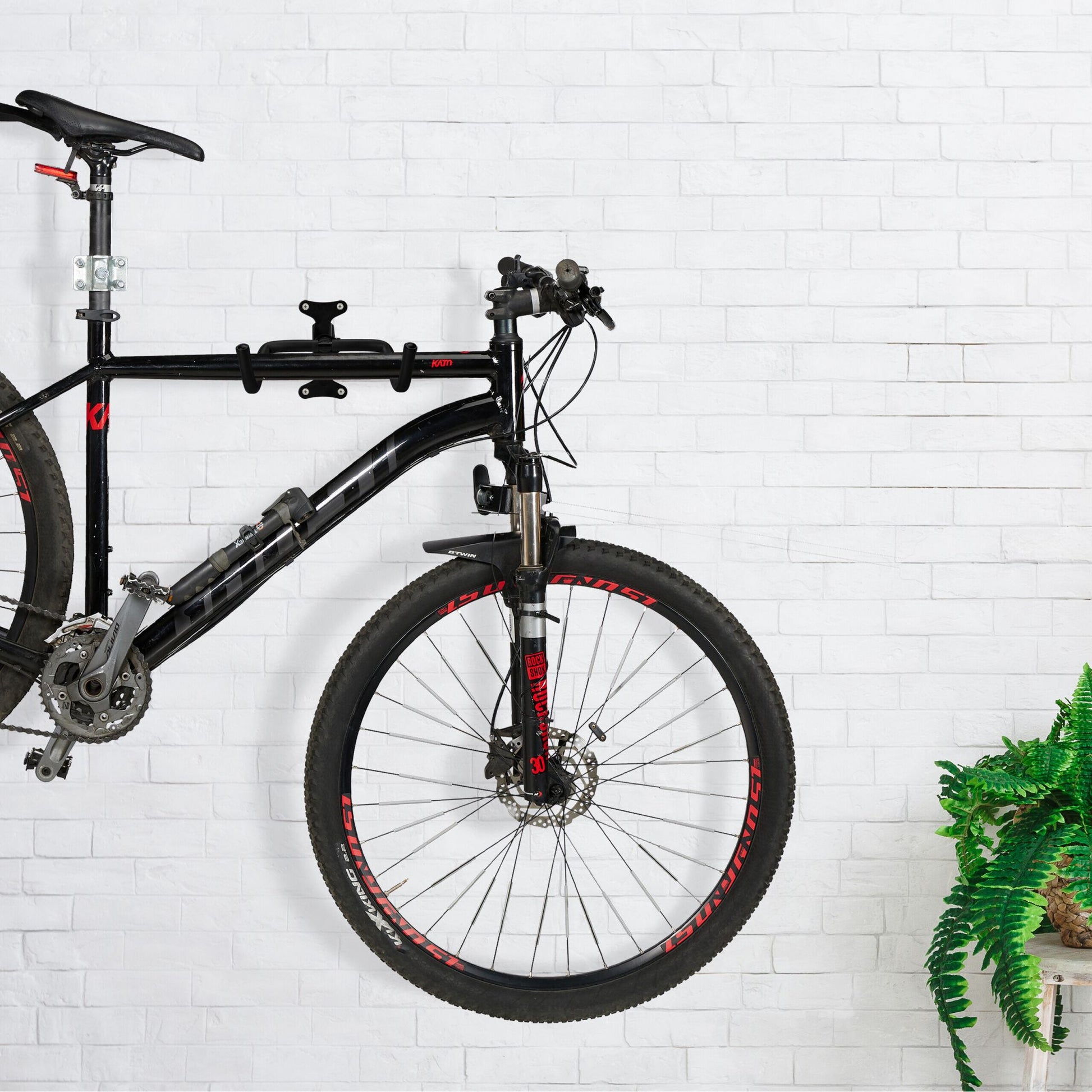 Klappbare Fahrrad Wandhalterung Schwarz von Relaxdays