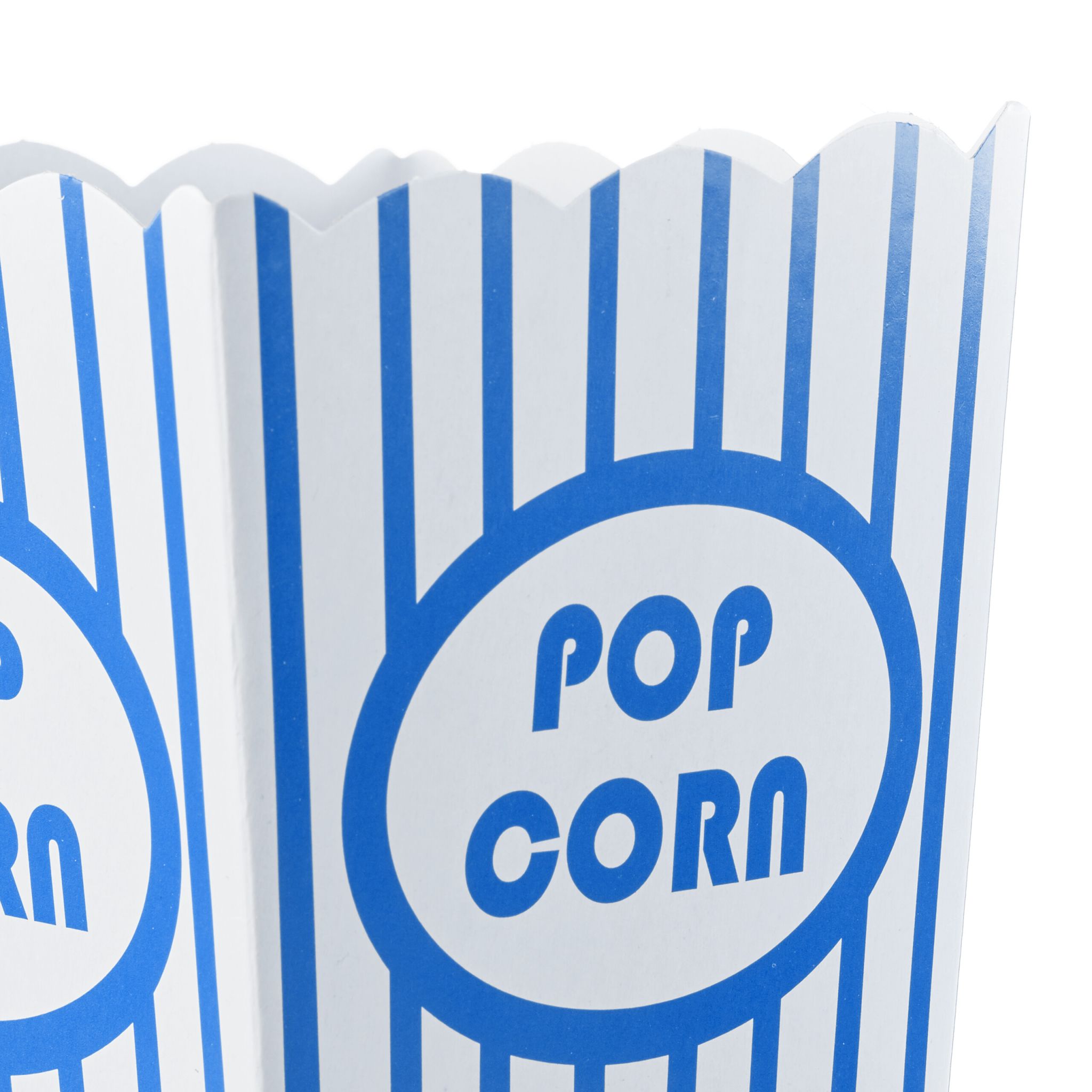 Popcorntüten 48er-Set Weiss-Blau von Relaxdays