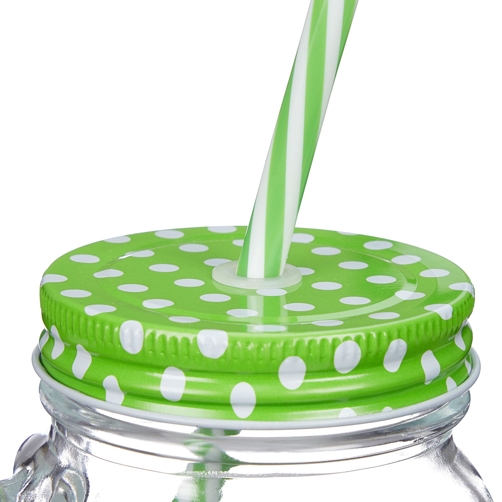 Trinkgläser mit Deckel 4er-Set Gelb-Lila-Transparent von Relaxdays