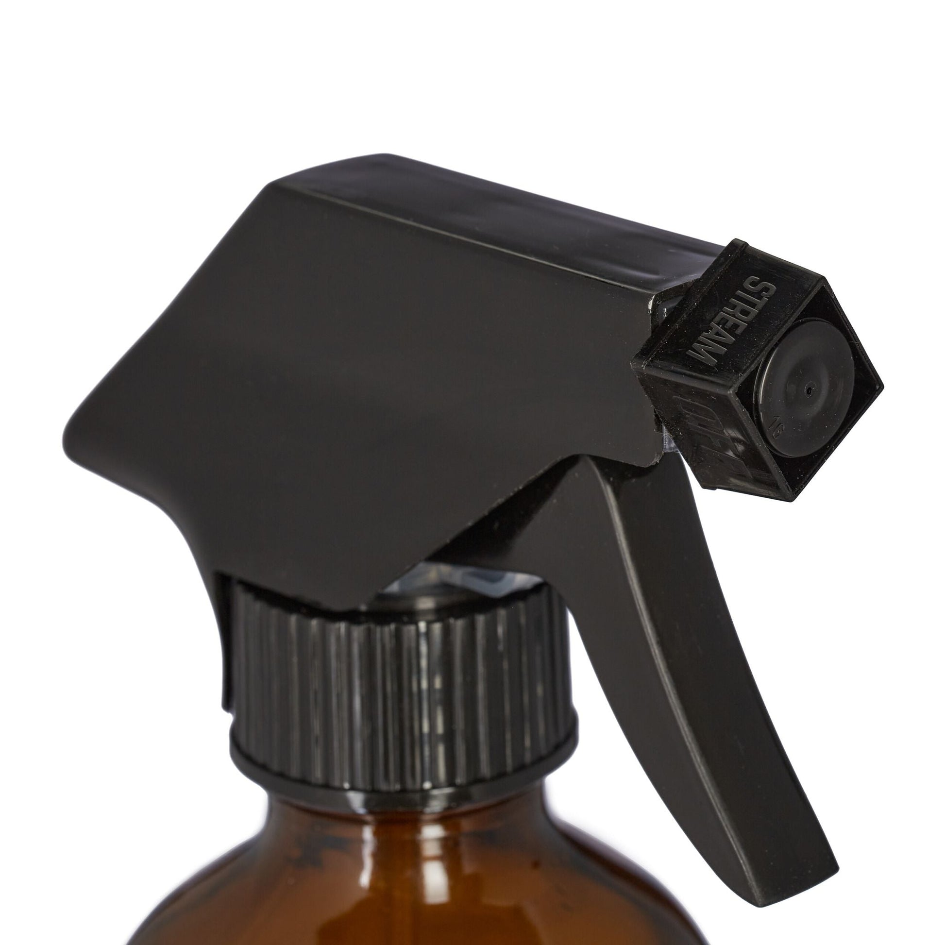 Sprühflasche Glas 500ml 6er-Set Braun-Schwarz von Relaxdays