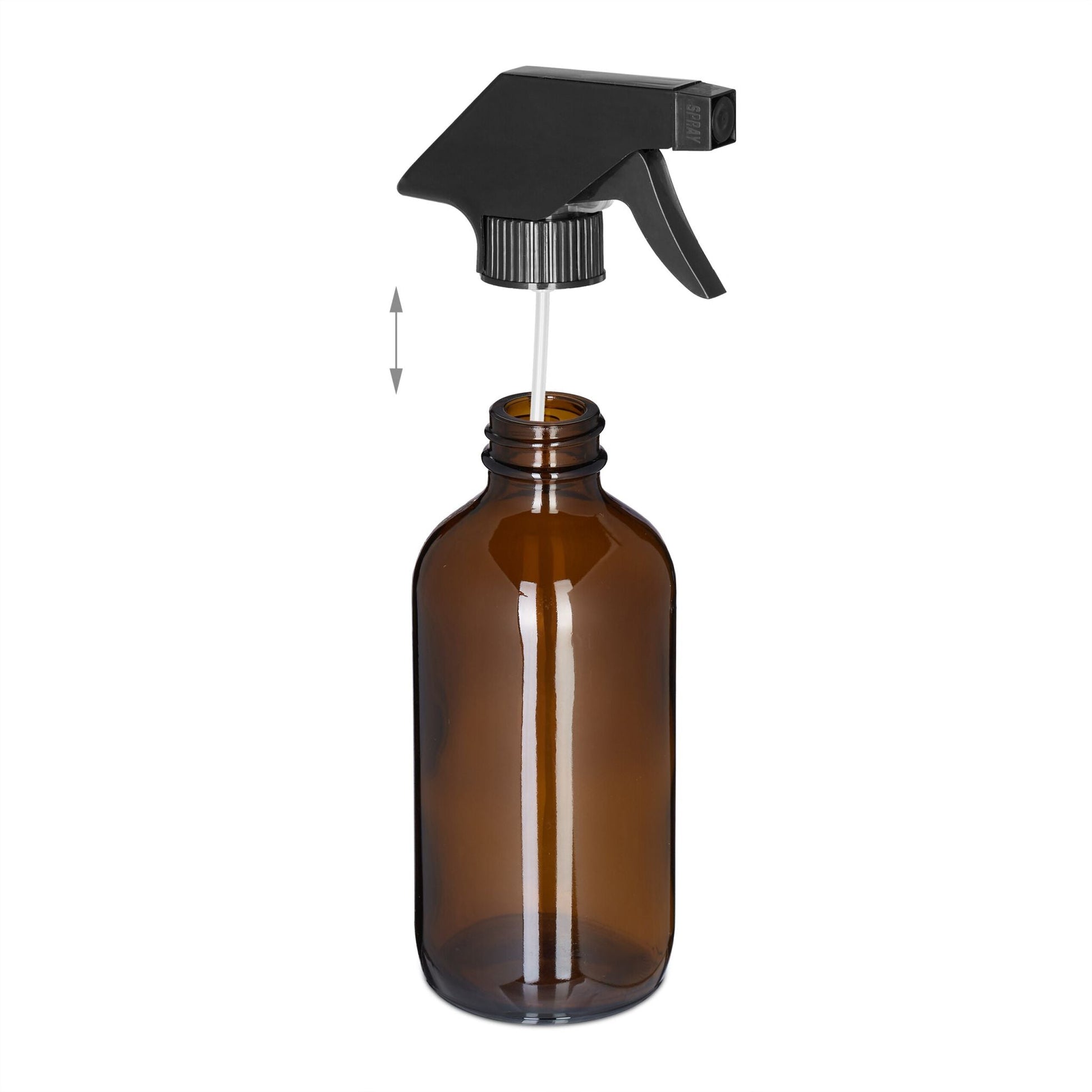 Sprühflasche Glas 230ml 2er-Set Braun von Relaxdays