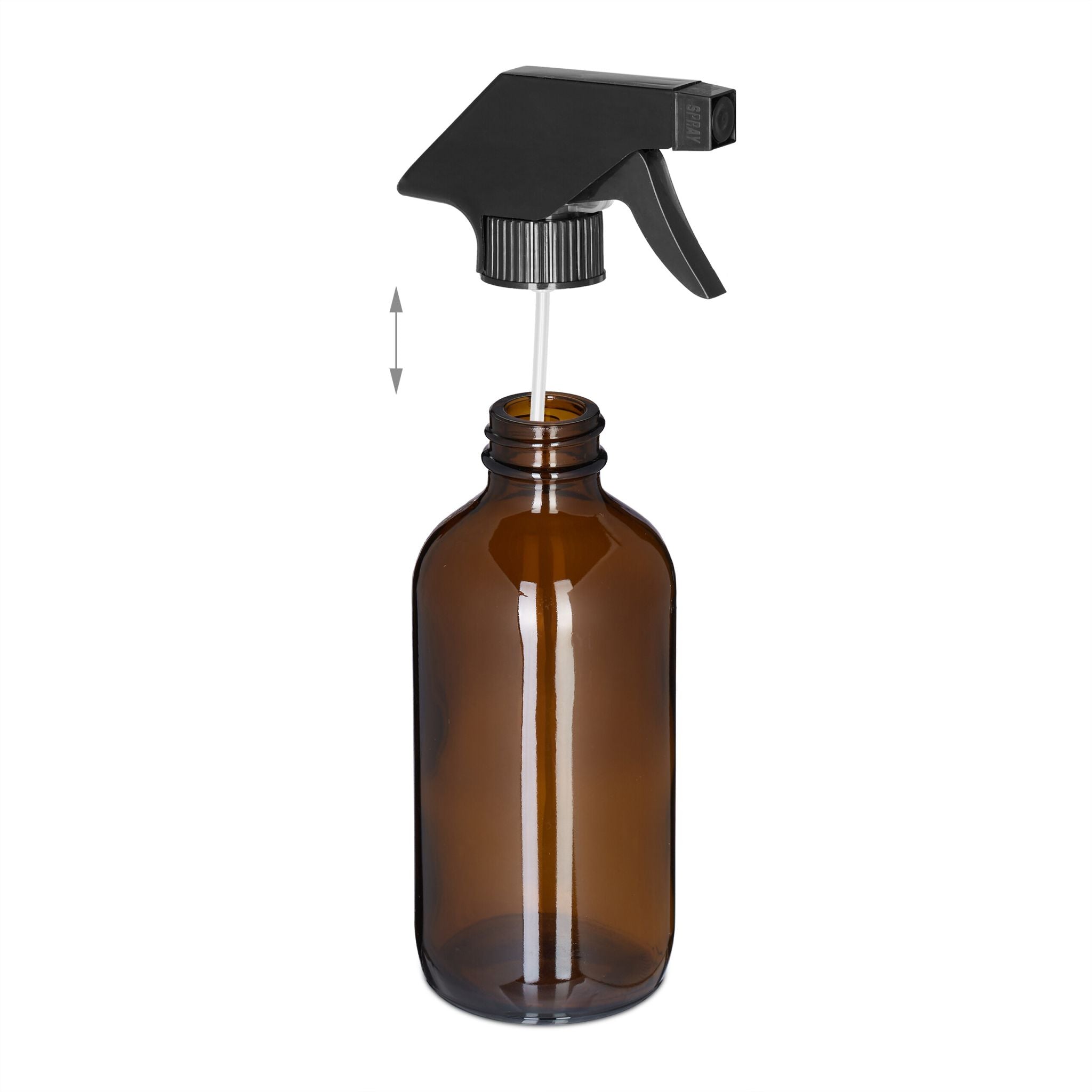 Sprühflasche Glas 230ml 2er-Set Braun von Relaxdays