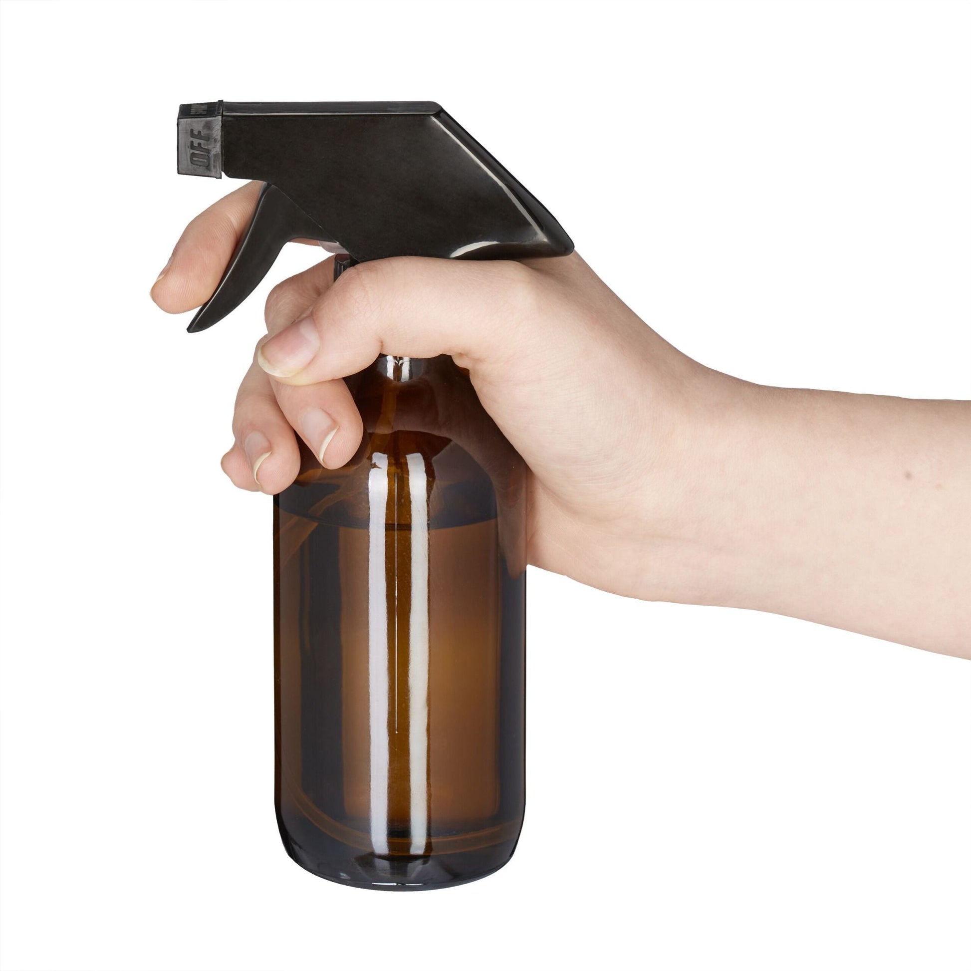 Sprühflasche Glas 230ml 2er-Set Braun von Relaxdays