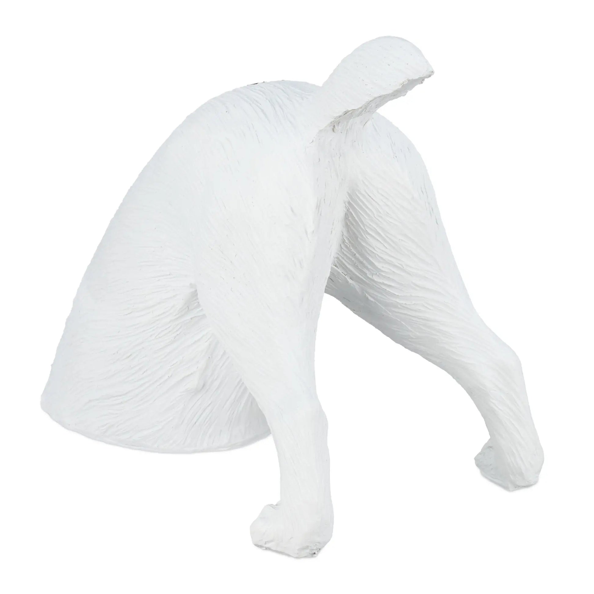 Gartenfigur buddelnder Hund Weiss-Schwarz von Relaxdays