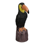 Gartenfigur Vogel Braun-Gelb-Schwarz von Relaxdays