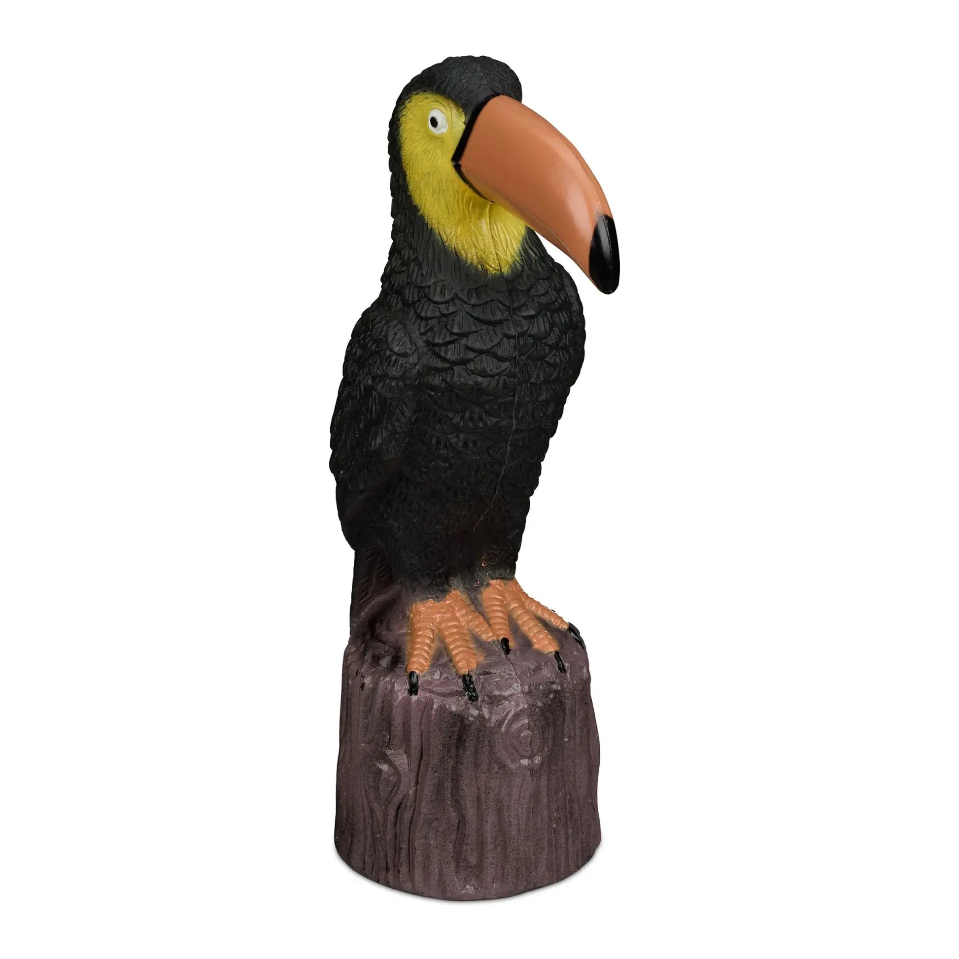 Gartenfigur Vogel Braun-Gelb-Schwarz von Relaxdays
