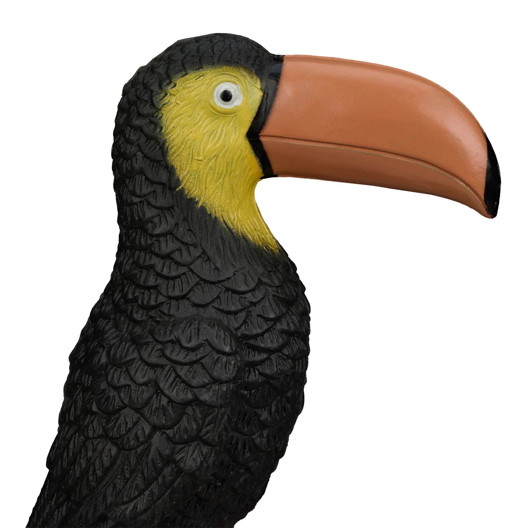 Gartenfigur Vogel Braun-Gelb-Schwarz von Relaxdays