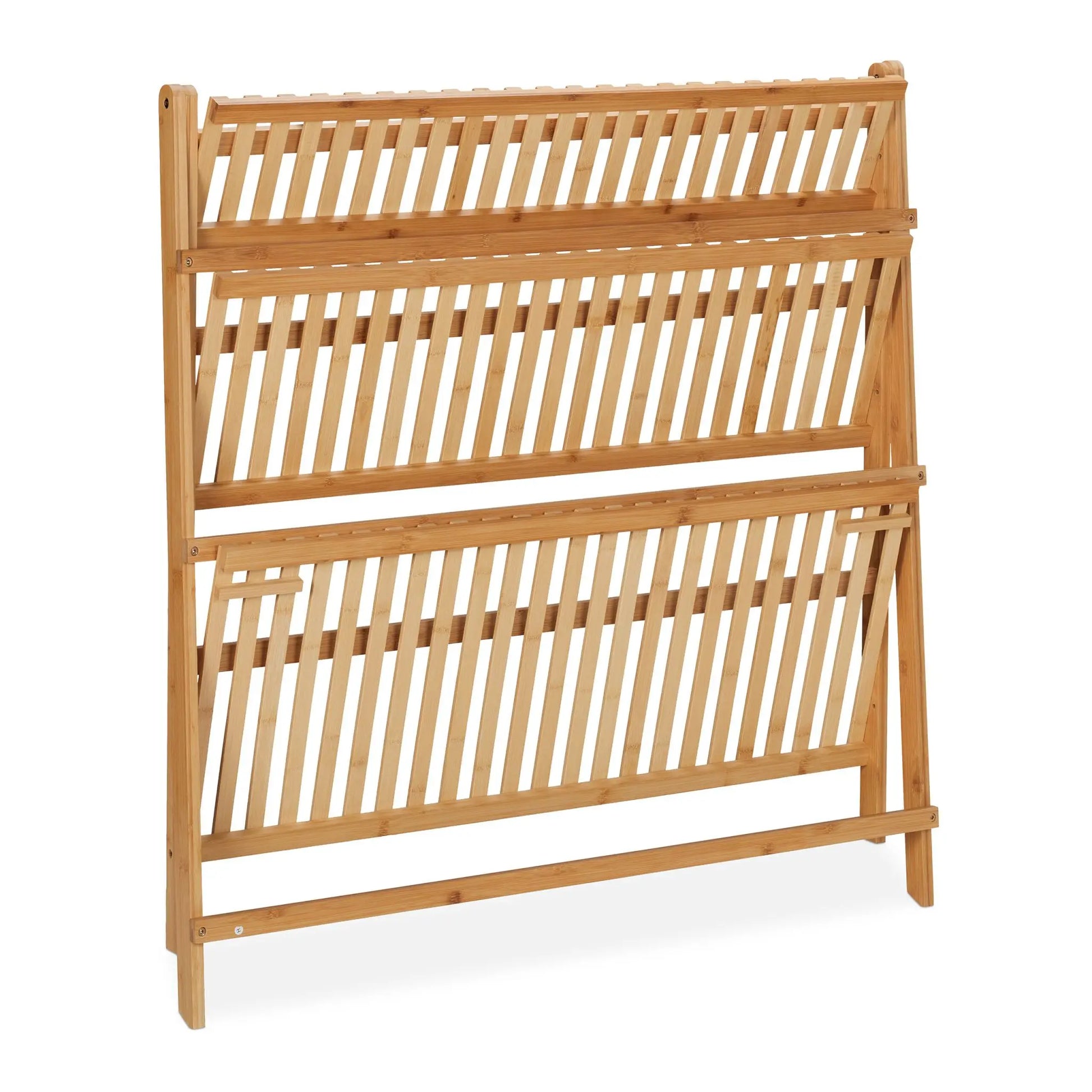 Blumenregal Bambus klappbar Hellbraun von Relaxdays