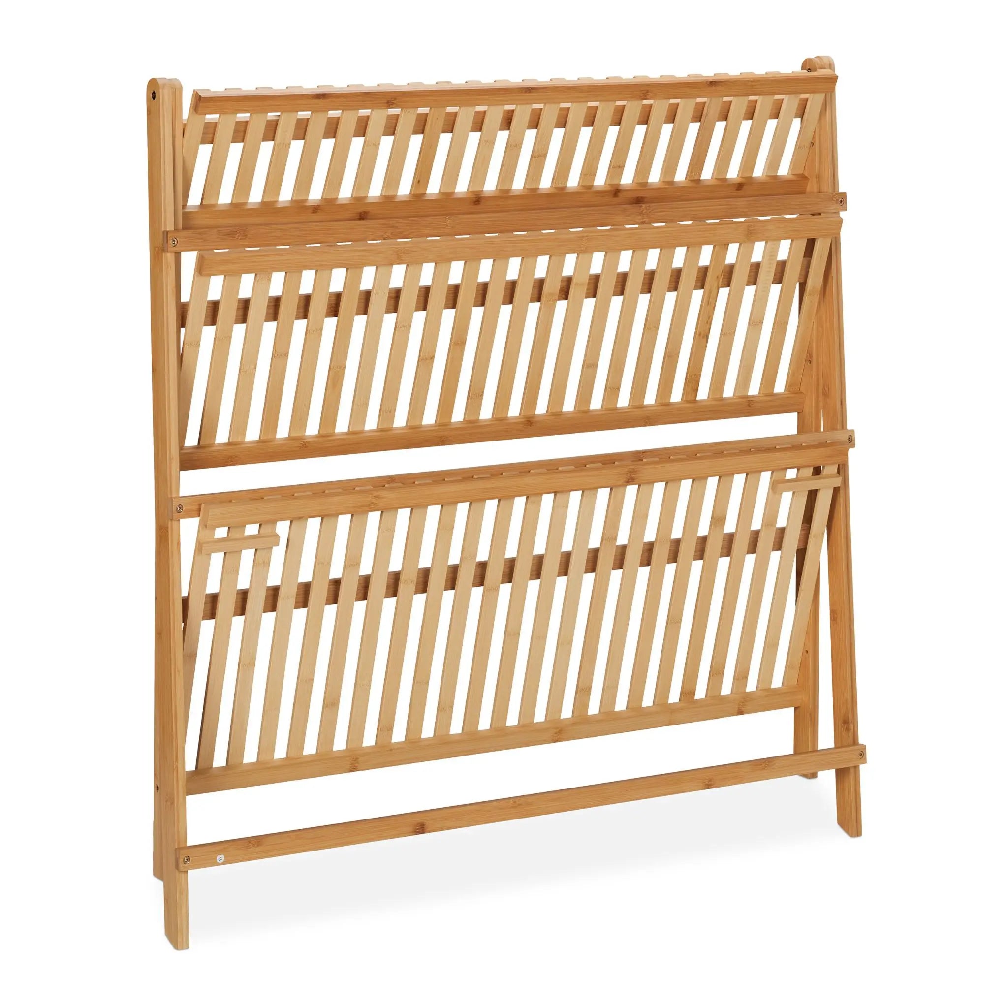 Blumenregal Bambus klappbar Hellbraun von Relaxdays