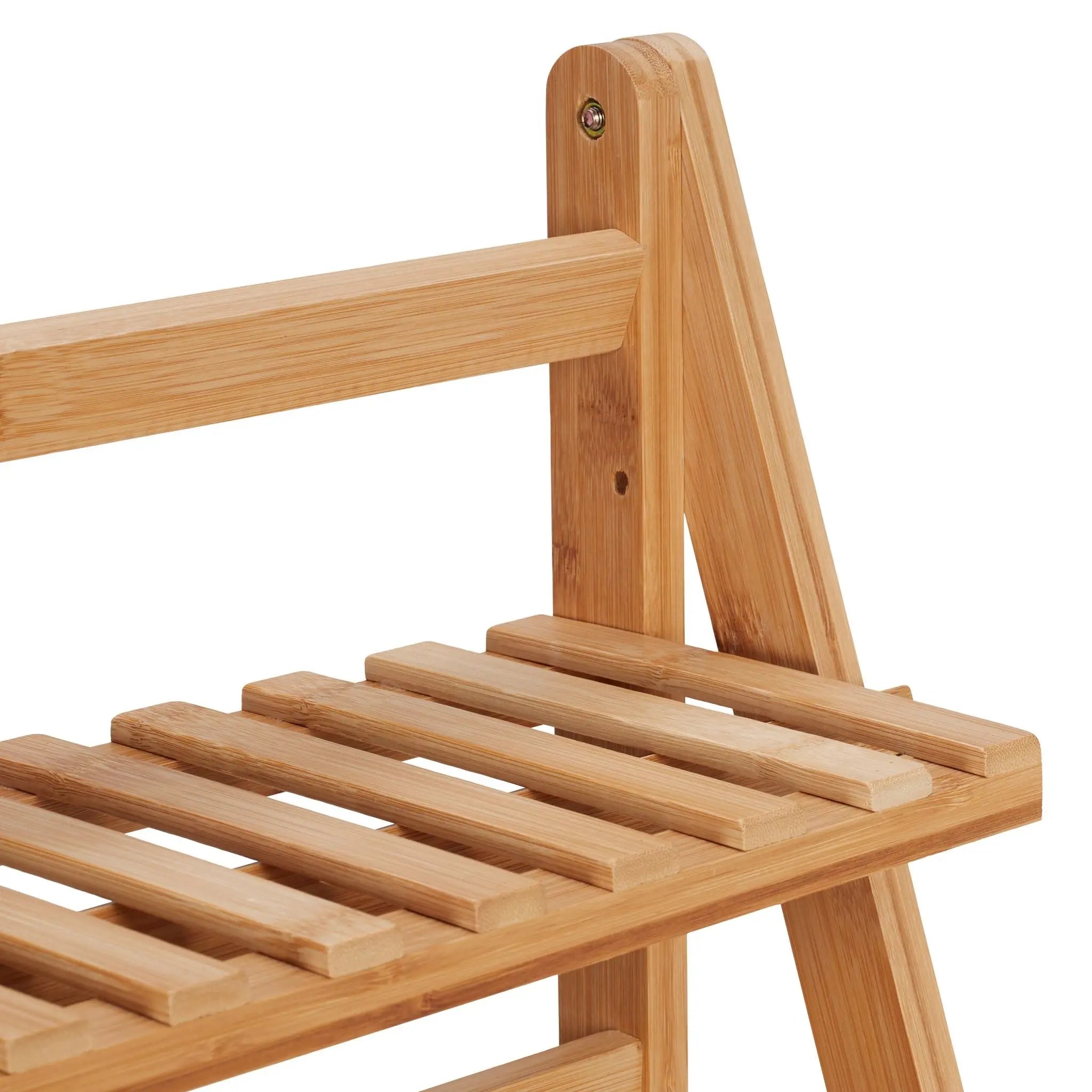 Blumenregal Bambus klappbar Hellbraun von Relaxdays