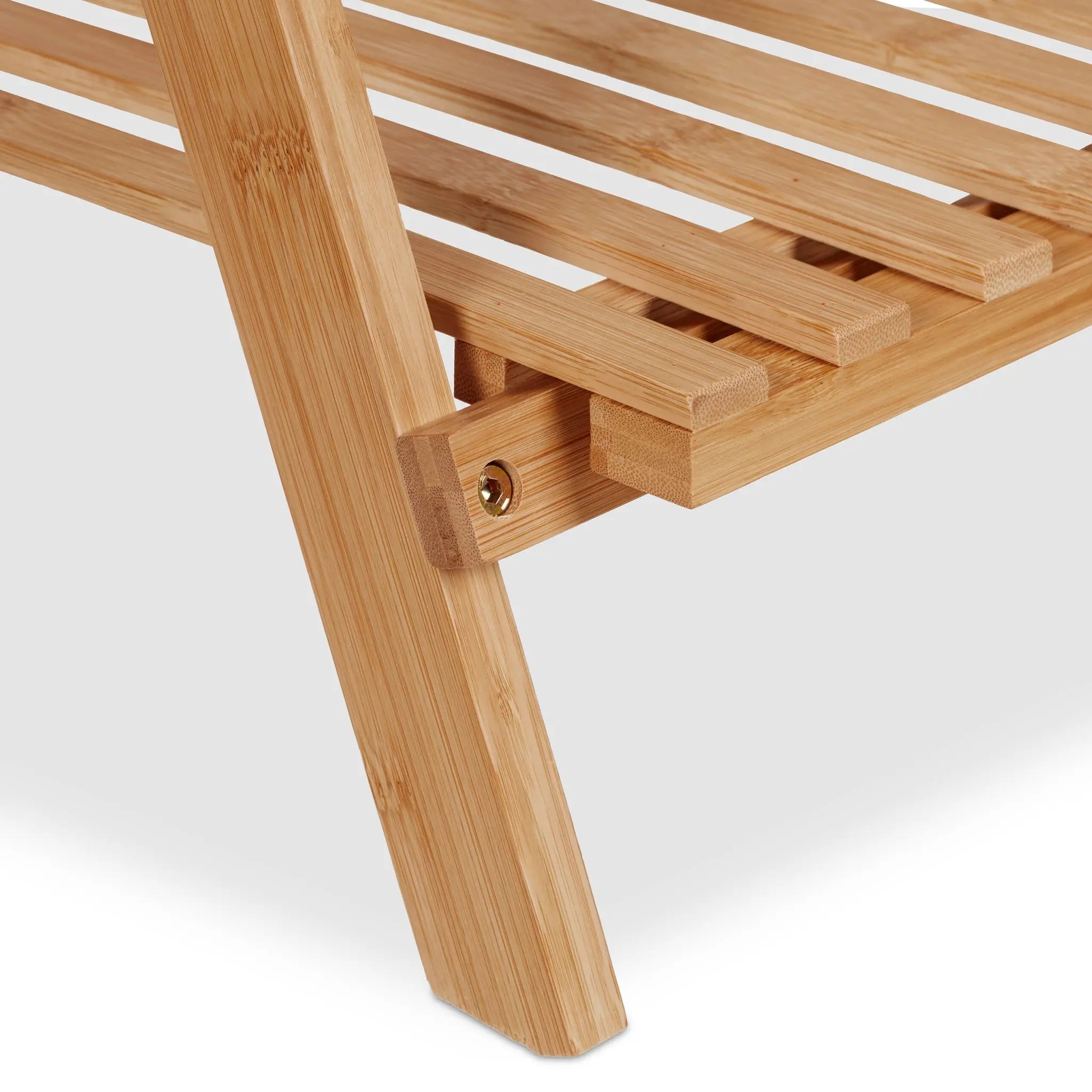 Blumenregal Bambus klappbar Hellbraun von Relaxdays