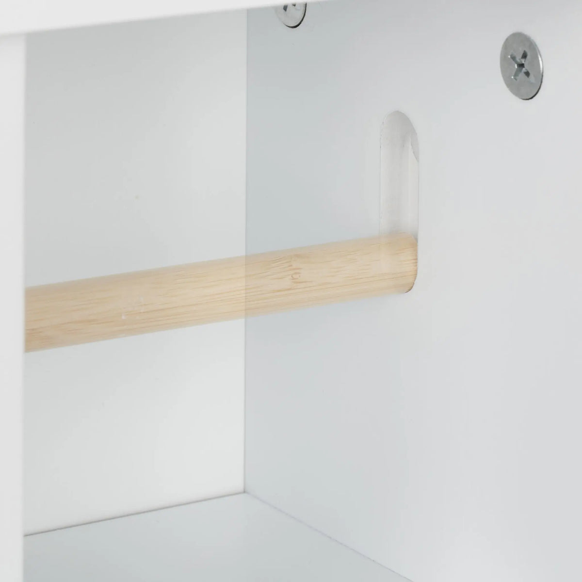 Toilettenpapierhalter stehend Weiss-Silber von Relaxdays