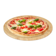 Bambus Pizzateller 32cm Hellbraun von Relaxdays