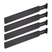 Schubladentrenner 4er-Set Schwarz von Relaxdays