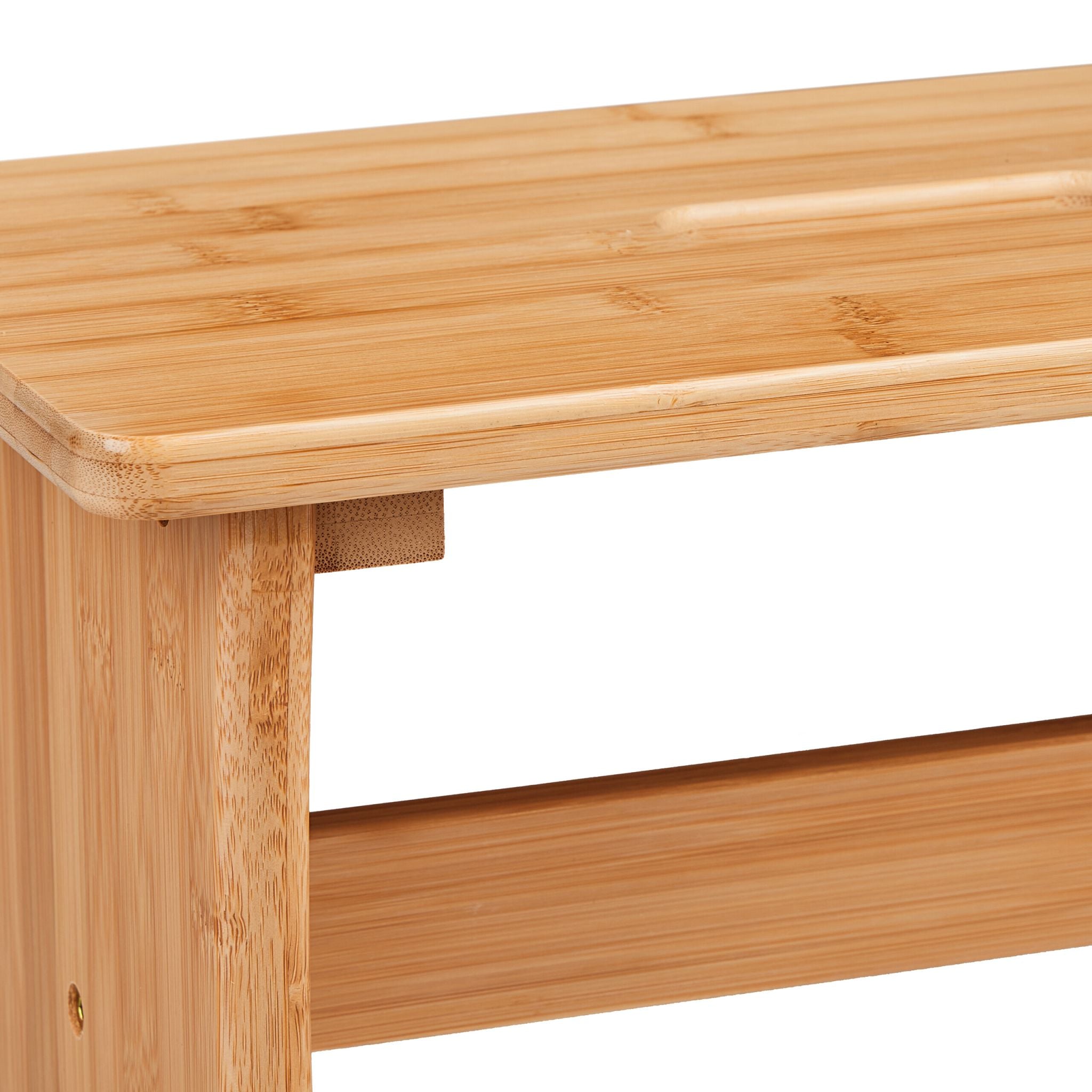 Hocker Bambus Hellbraun von Relaxdays
