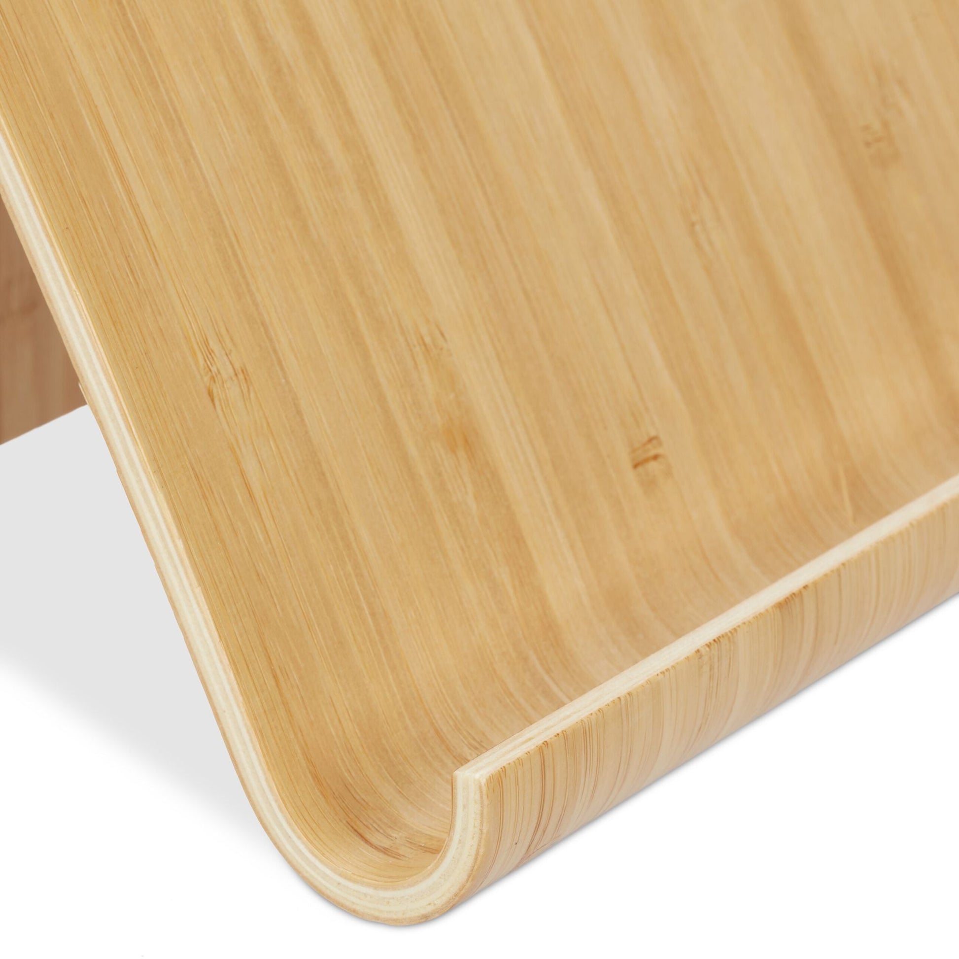Tablet-Ständer Holz Hellbraun von Relaxdays