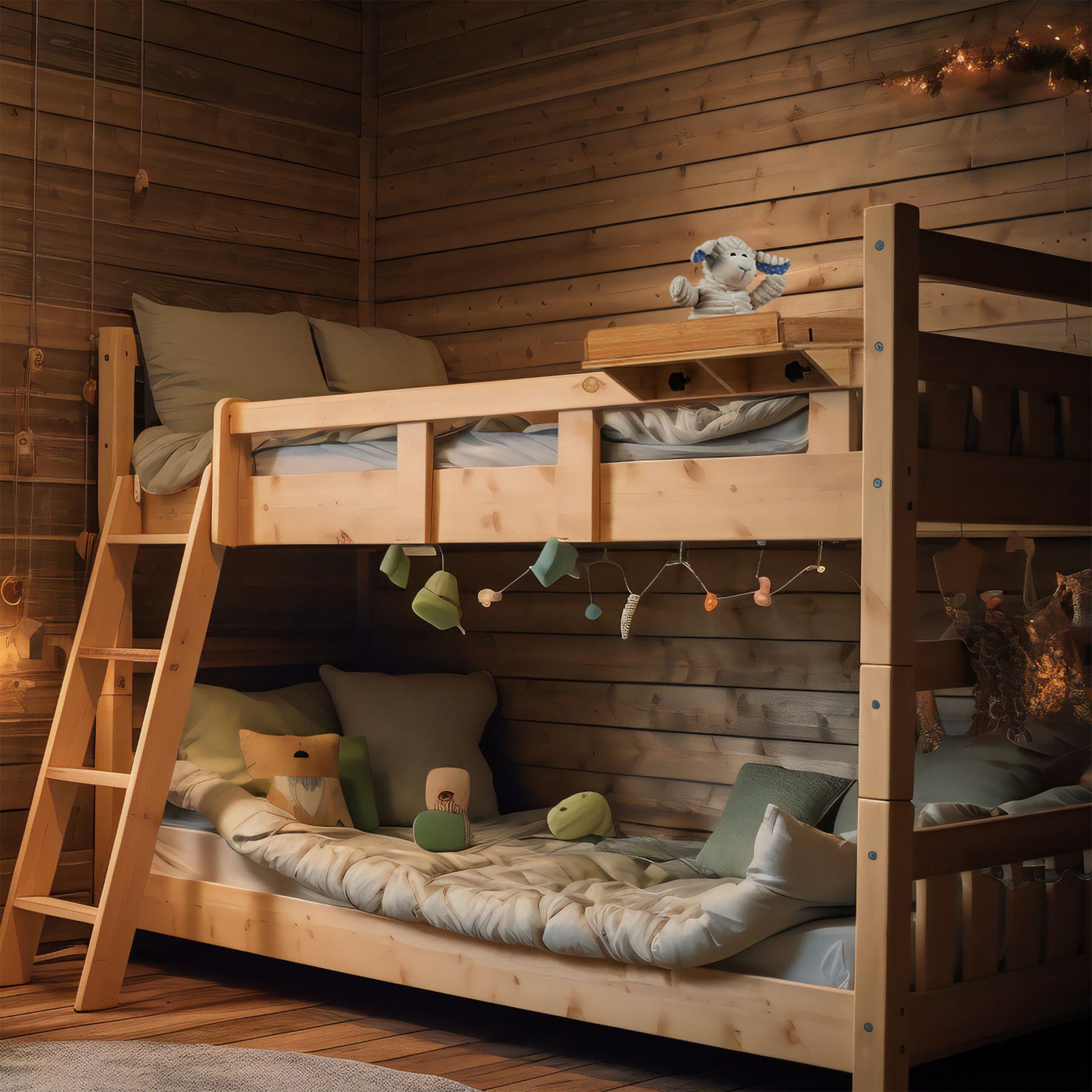 Bettablage mit Tablethalter Bambus Hellbraun von Relaxdays