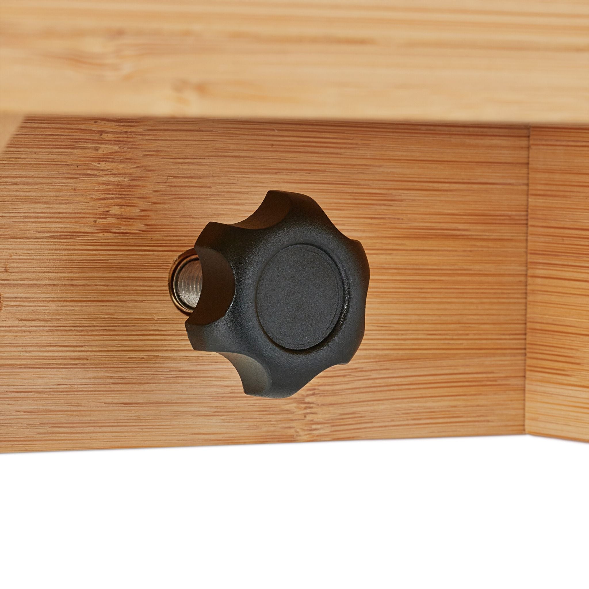 Bettablage mit Tablethalter Bambus Hellbraun von Relaxdays