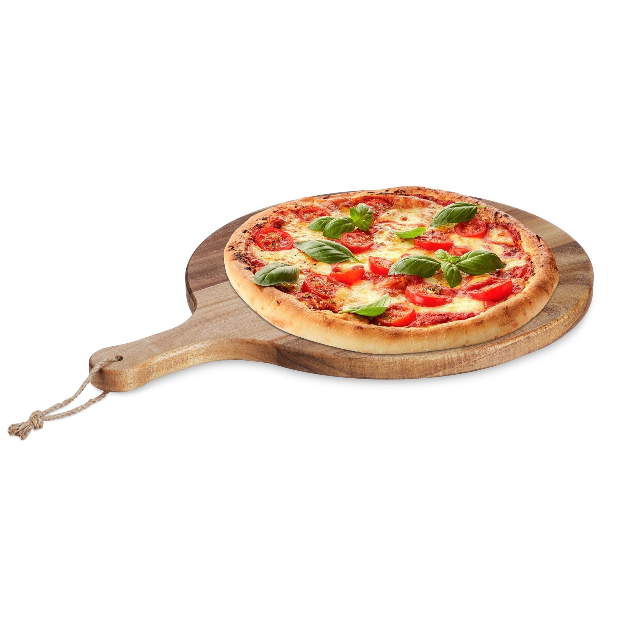 Pizzabrett Akazienholz Hellbraun von Relaxdays