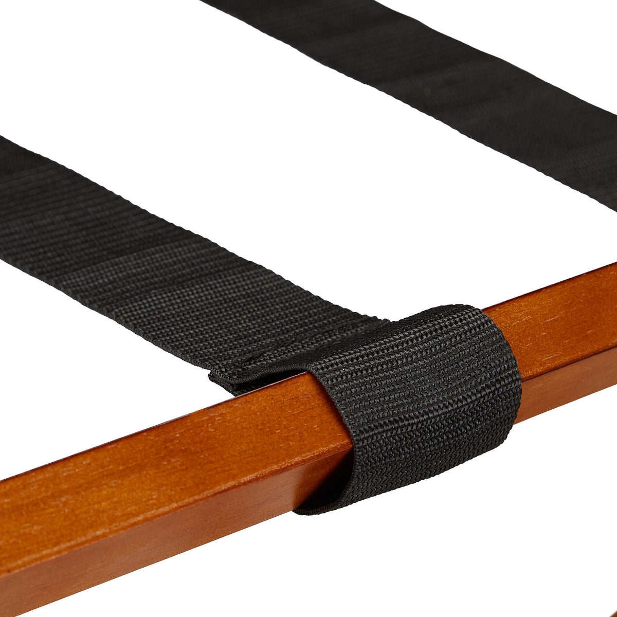 Kofferständer klappbar 2er-Set Hellbraun-Schwarz von Relaxdays